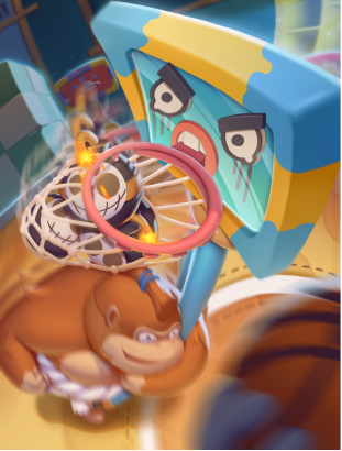 波姆波姆团《危机救援》首张限定法术卡牌&mdash;&mdash;&ldquo;嘲讽篮筐&rdquo;