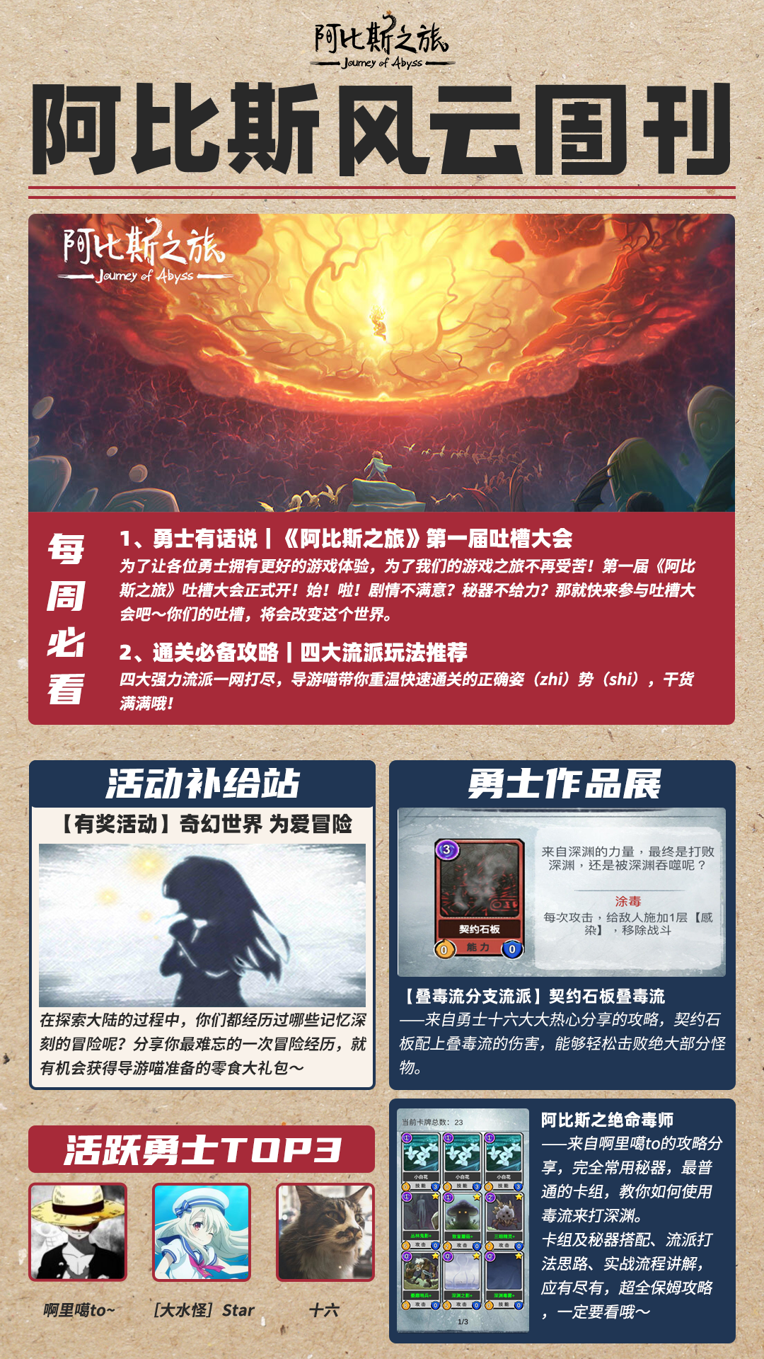 阿比斯之旅 Journey Of Abyss阿比斯风云周刊第一期