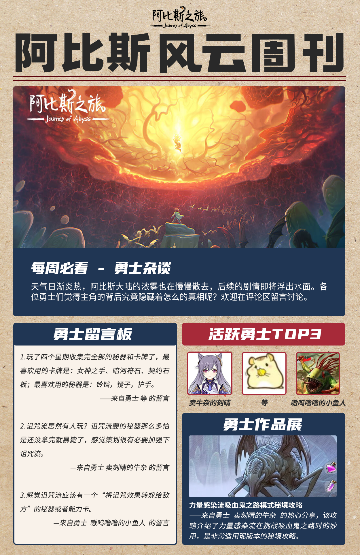 阿比斯之旅 Journey Of Abyss阿比斯风云周刊第十期