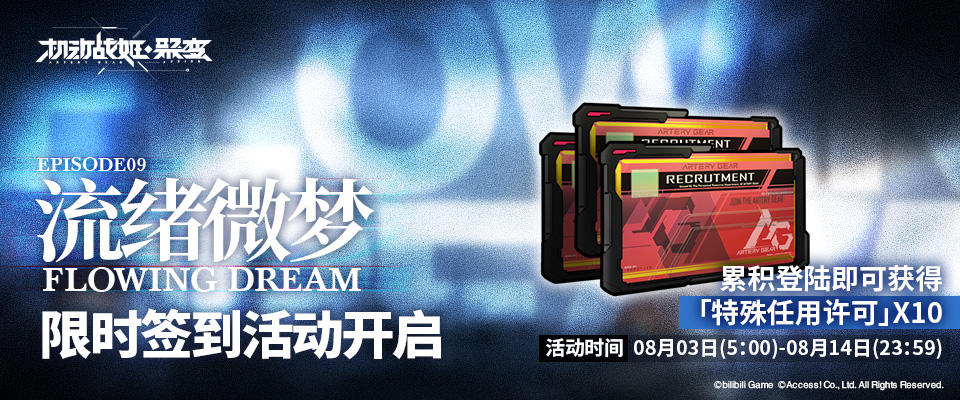 机动战姬：聚变全新主线剧情活动【第九章 - 流绪微梦】即将开启