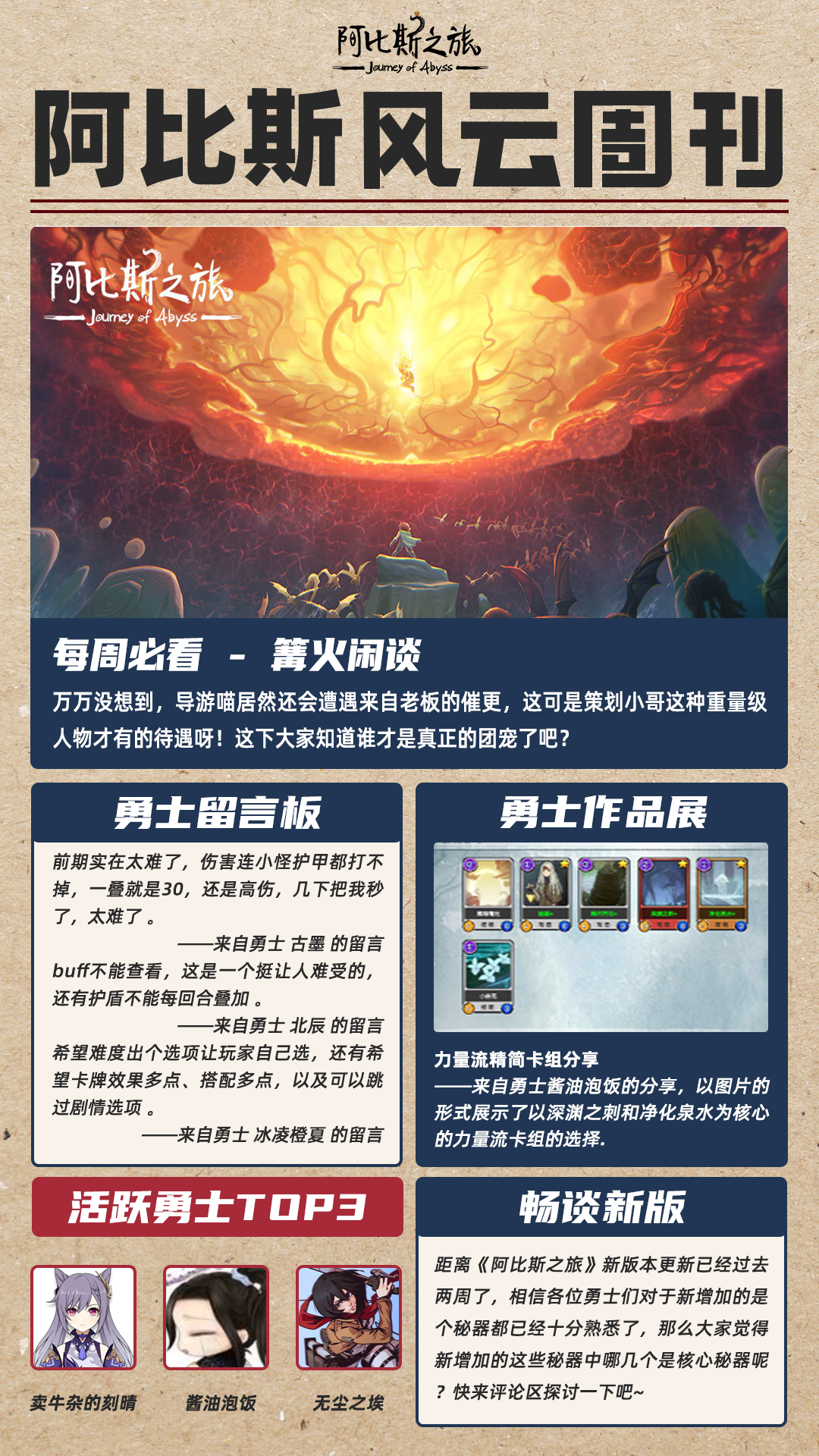 阿比斯之旅 Journey Of Abyss阿比斯风云周刊第六期