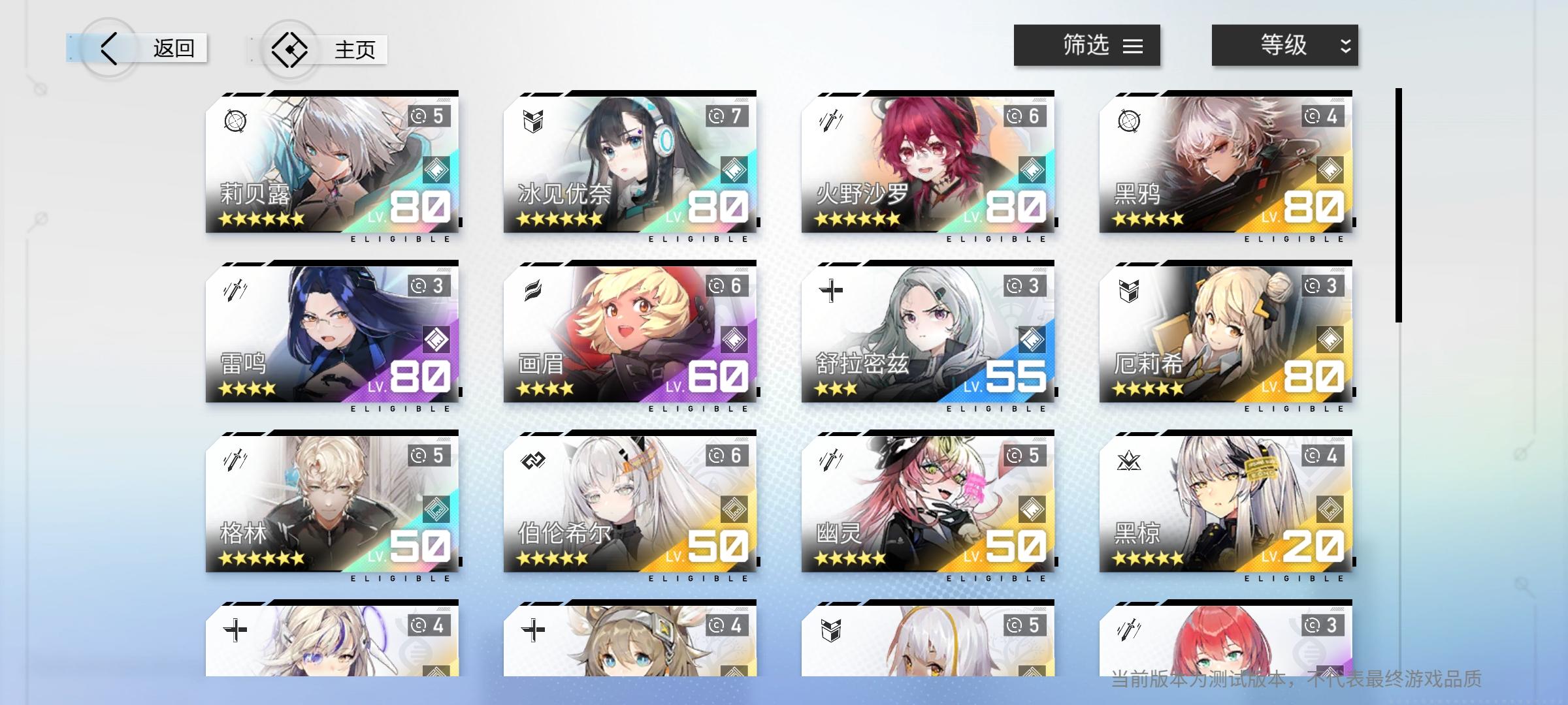 代号：23测试也有几天了 简单谈下几个六星适格体的强度