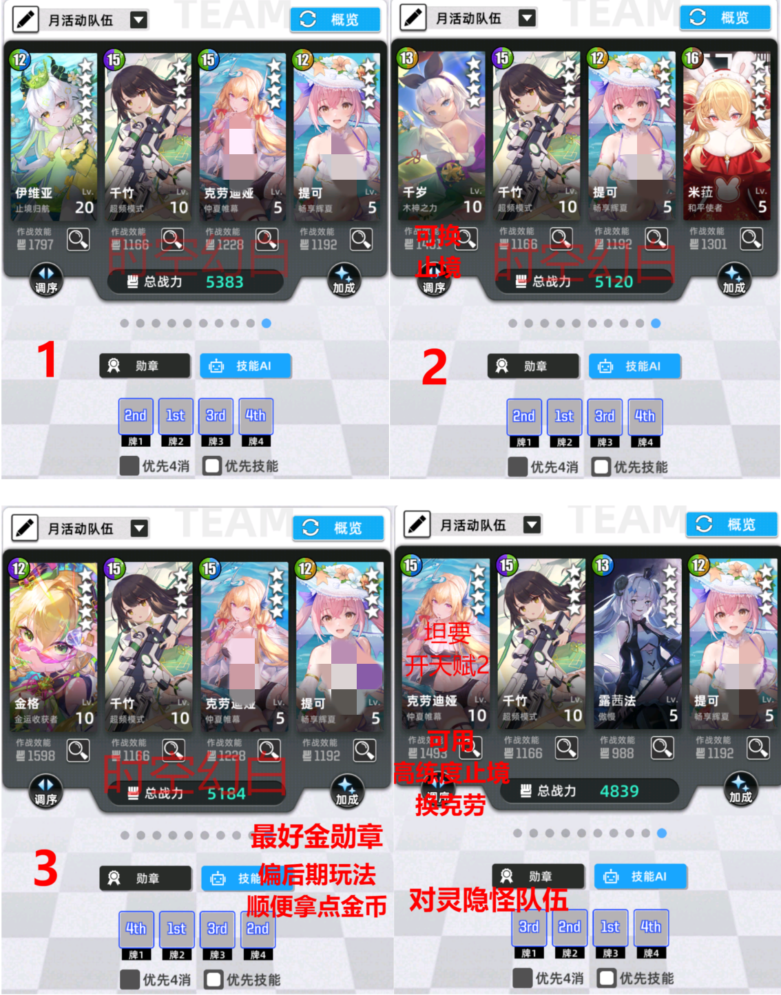 百分之一《毒》限制月活动 队伍推荐