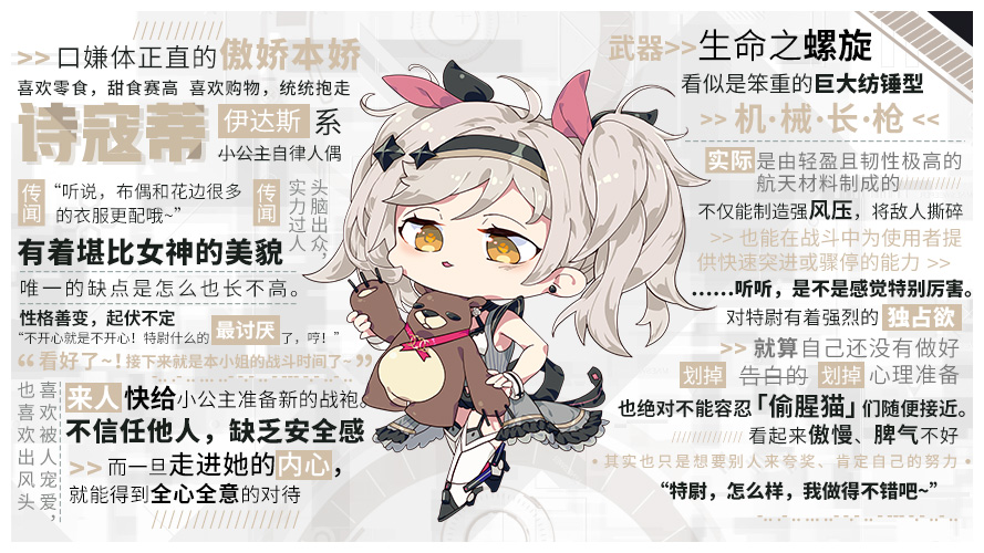 人形觉醒“人偶百科”第十七期 | “特尉，怎么样，我做得不错吧~”——诗寇蒂