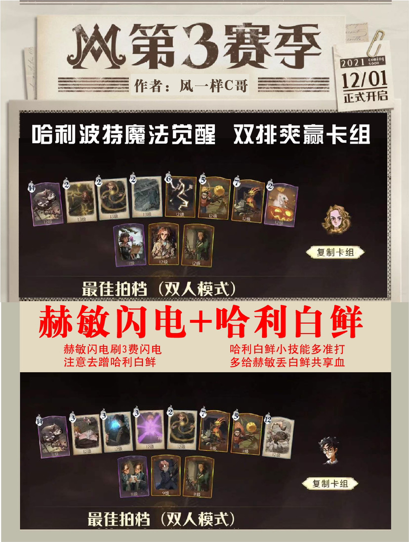 哈利波特：魔法觉醒新赛季上分双排卡组