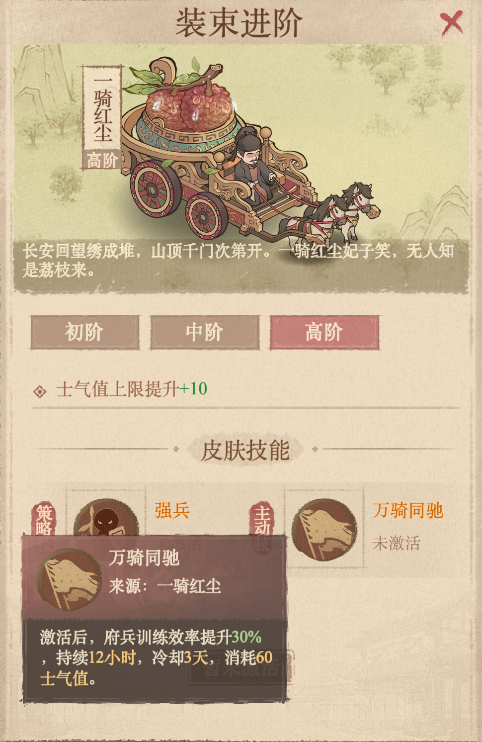 这城有良田万里荔行新增皮肤、雕像性价比分析