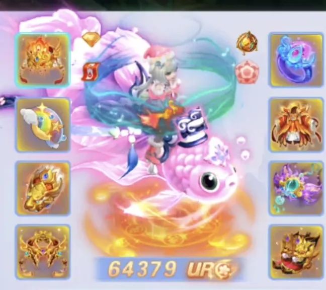 桃花源记钢板治疗天花板！60W金鱼坐骑排面！十三段宝石套+鸾凤精灵！