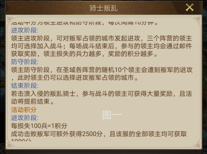 帝国战纪【攻略研究所】浅谈骑士叛乱
