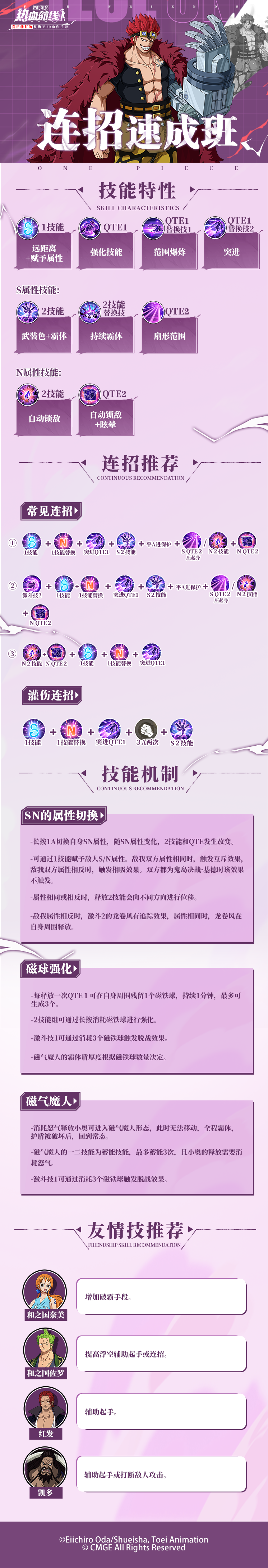 航海王热血航线操纵磁力，切换磁极，「鬼岛决战·基德」实战指南！