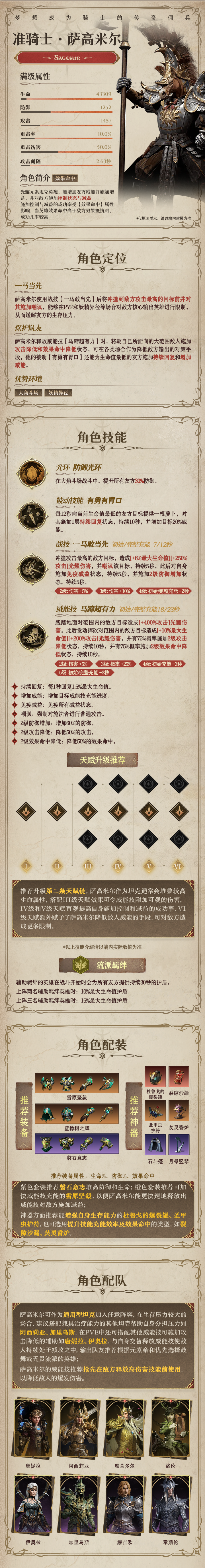 龙息：神寂光耀传说英雄｜准骑士•萨高米尔
