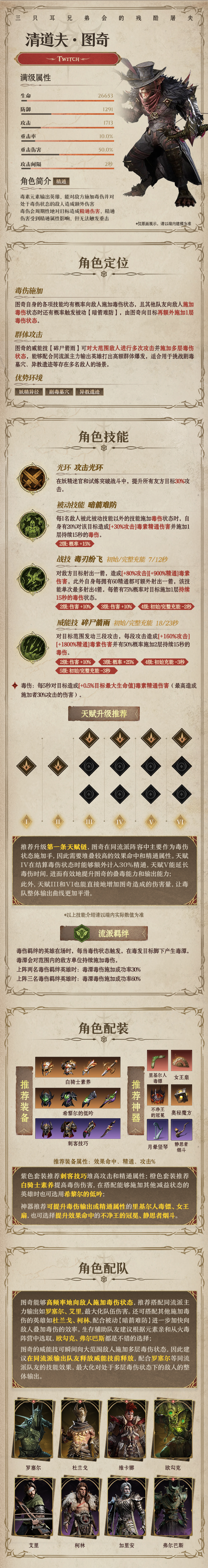 龙息：神寂毒素传说英雄｜清道夫•图奇