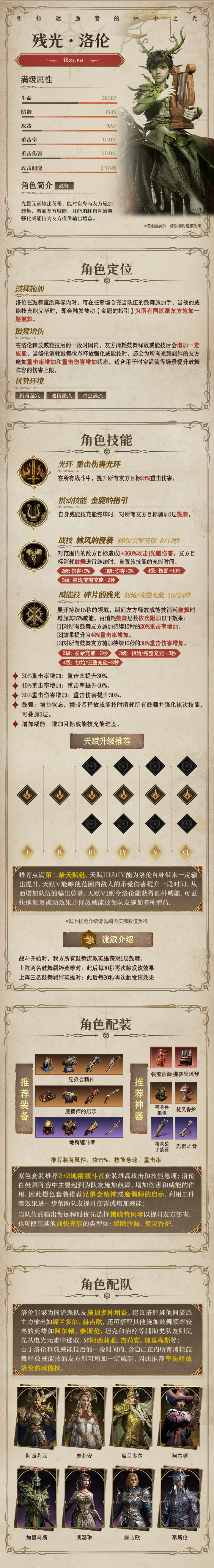 龙息：神寂光耀传说英雄｜残光•洛伦