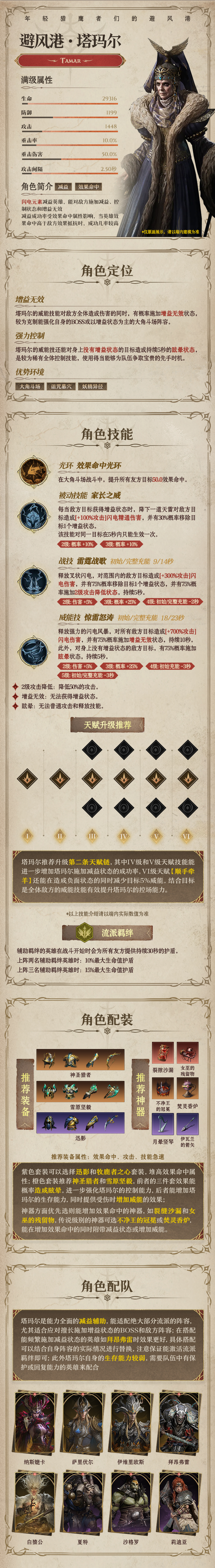 龙息：神寂闪电传说英雄｜避风港•塔玛尔