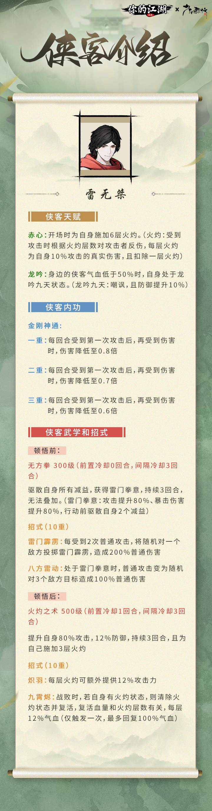 你的江湖少年歌行 | 百炼少侠——雷无桀
