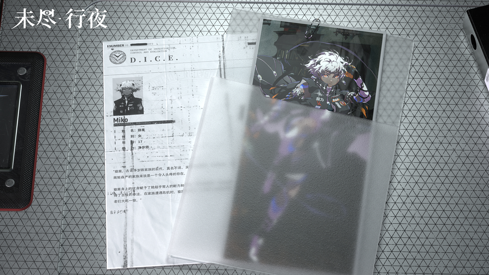 未尽行夜D.I.C.E.外部人员档案 | 猕果