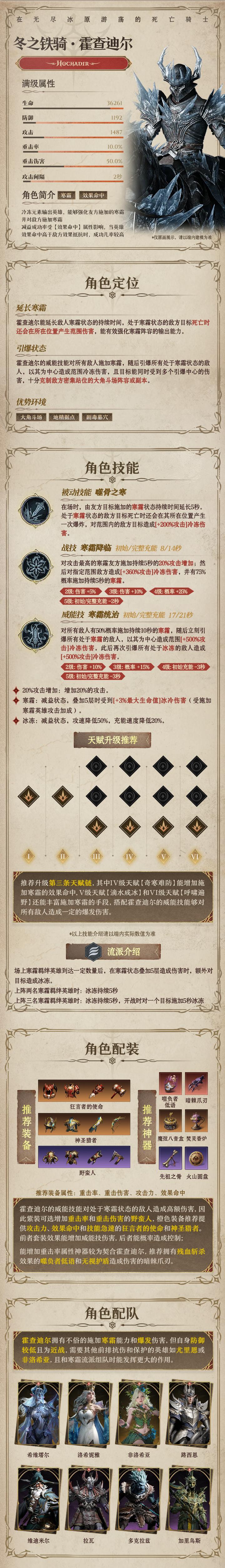 龙息：神寂冷冻传说英雄｜冬之铁骑•霍查迪尔