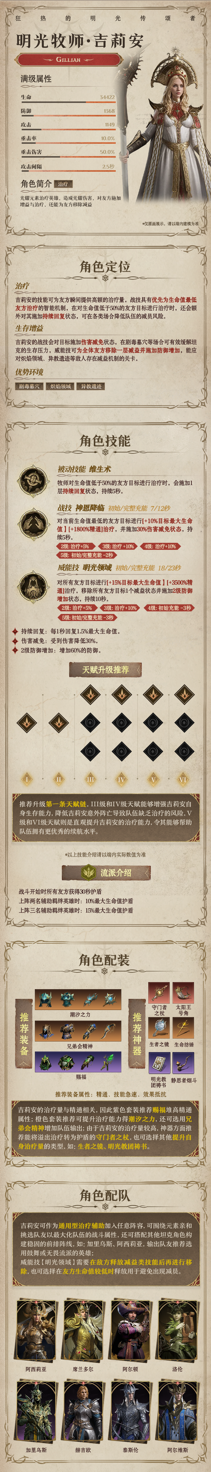 龙息：神寂光耀传说英雄｜明光牧师•吉莉安