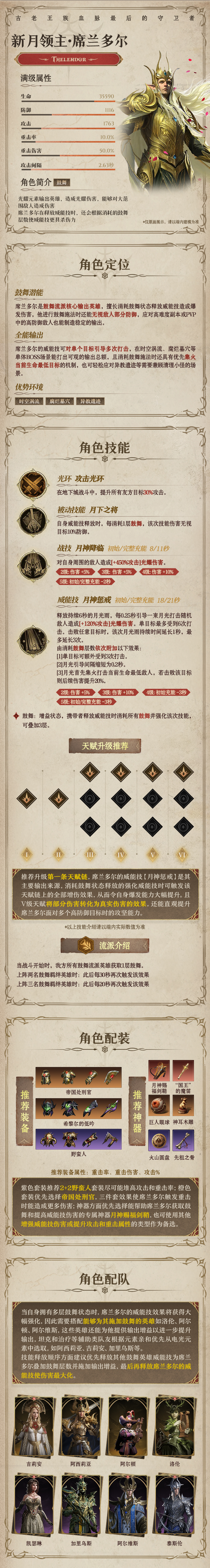 龙息：神寂光耀传说英雄｜新月领主•席兰多尔