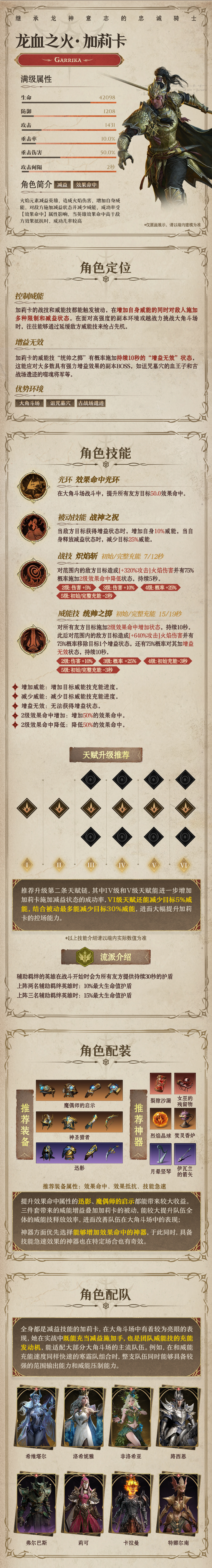 龙息：神寂火焰传说英雄｜龙血之火•加莉卡