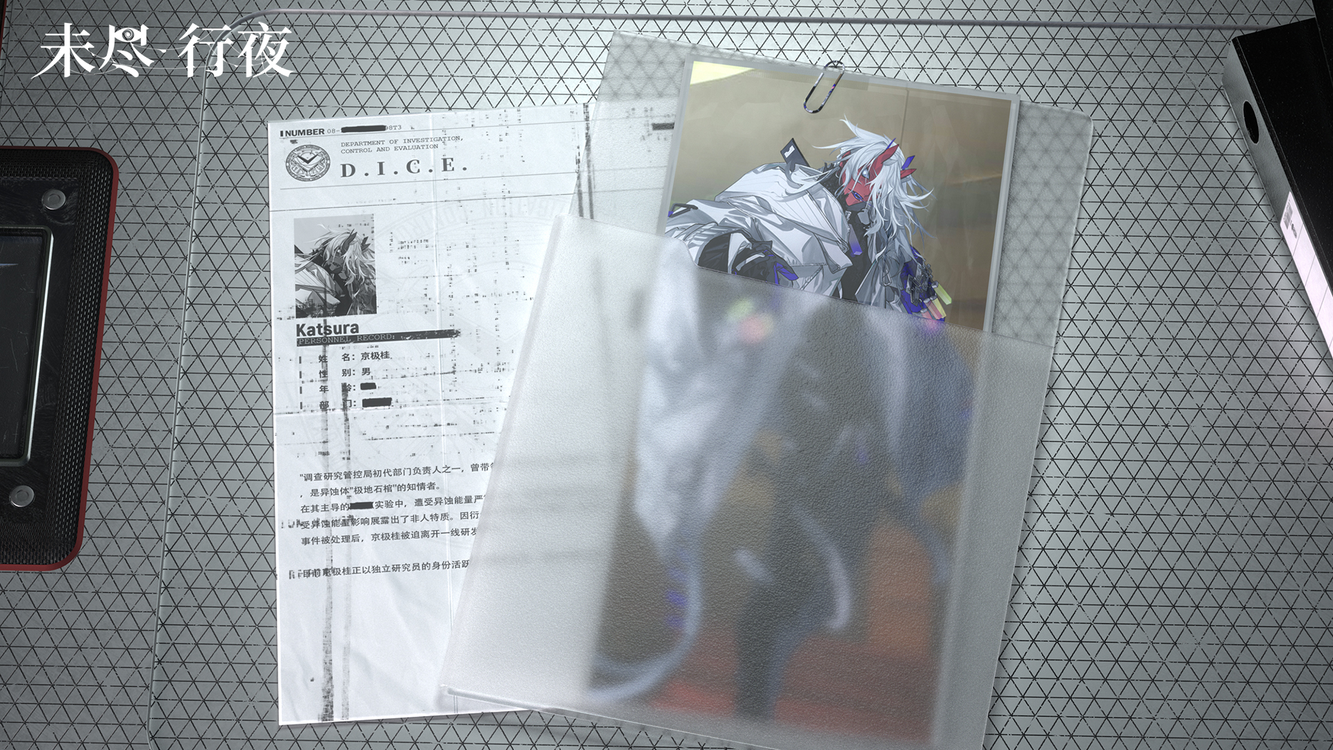 未尽行夜D.I.C.E.人事档案 | 京极桂