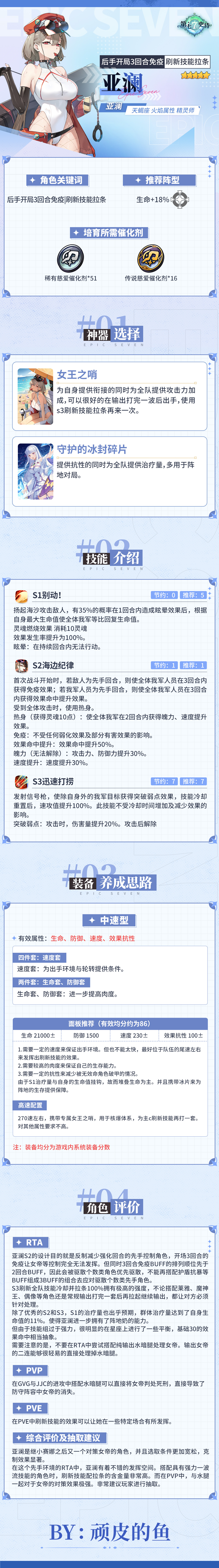 第七史诗旅者的探查 | 5星火焰属性精灵师「亚澜」解析攻略