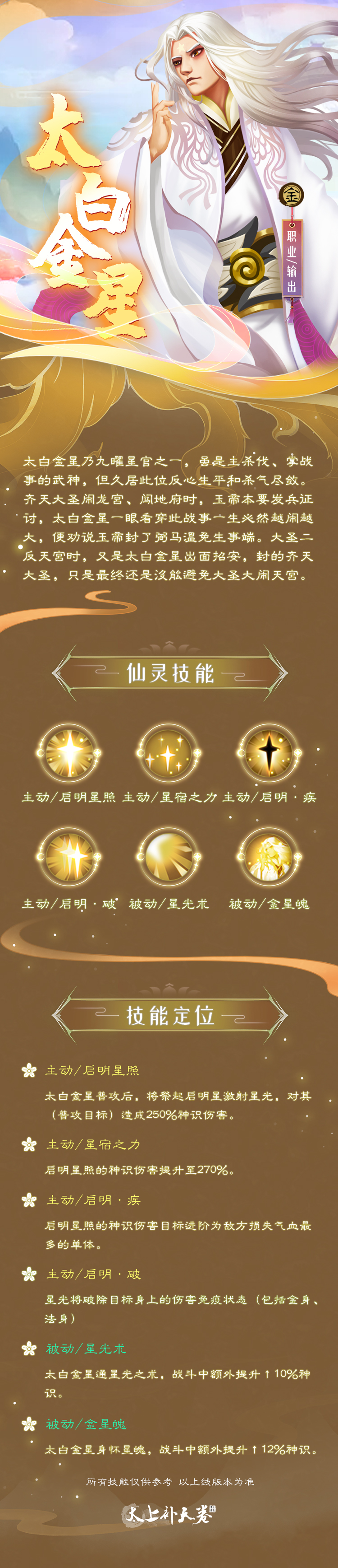 太上补天卷《太上补天卷》仙灵快曝 | 太白金星