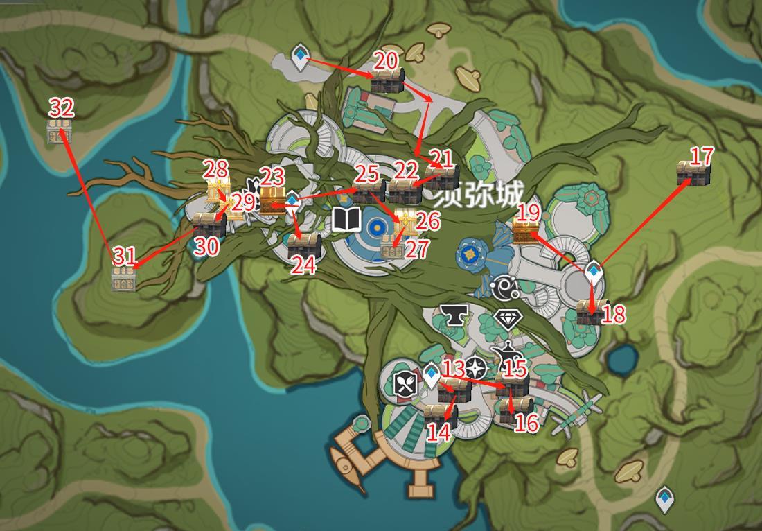 原神须弥宝箱全收集——【13-32篇】