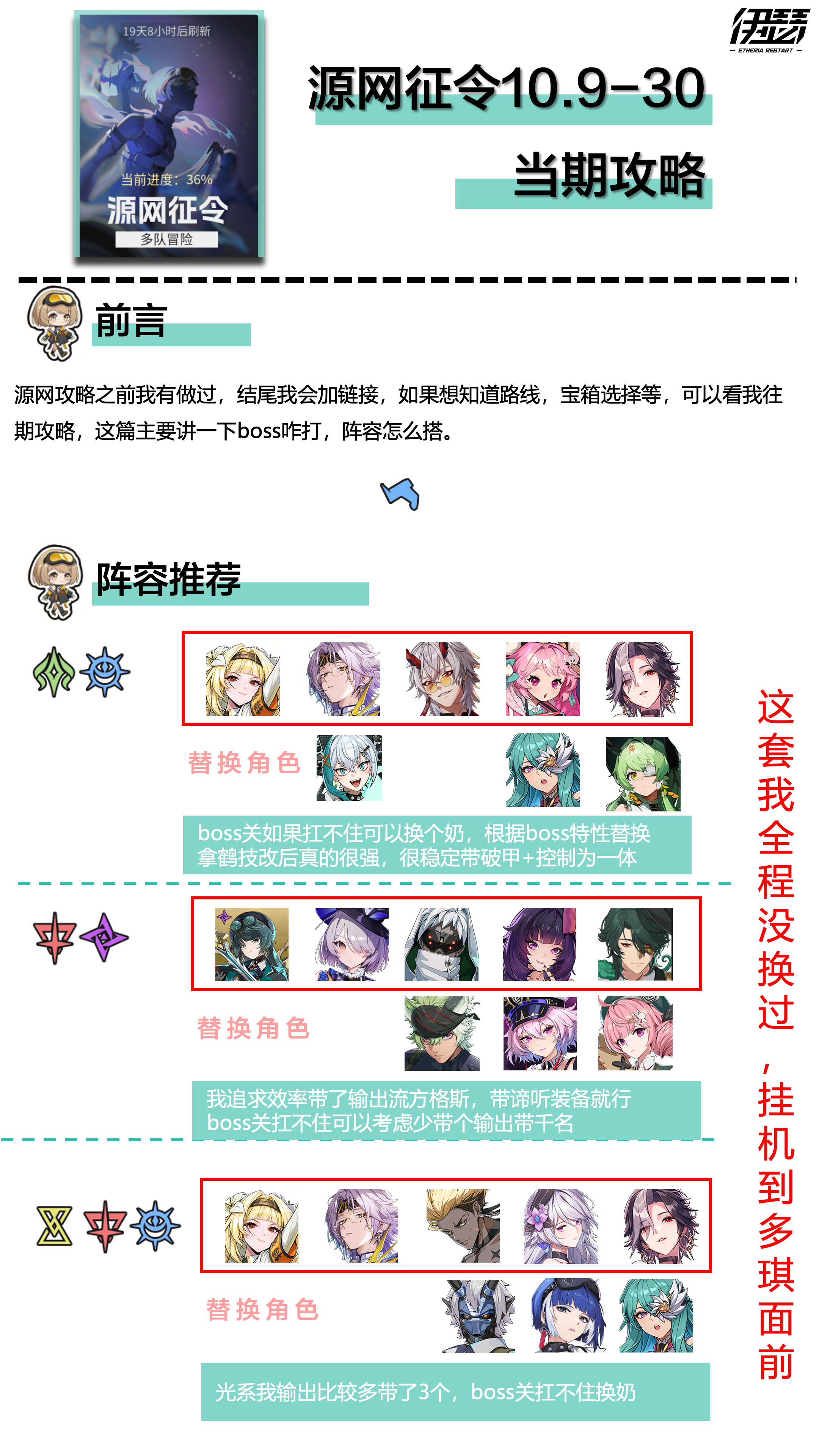 伊瑟源网攻略（10.9-30期）