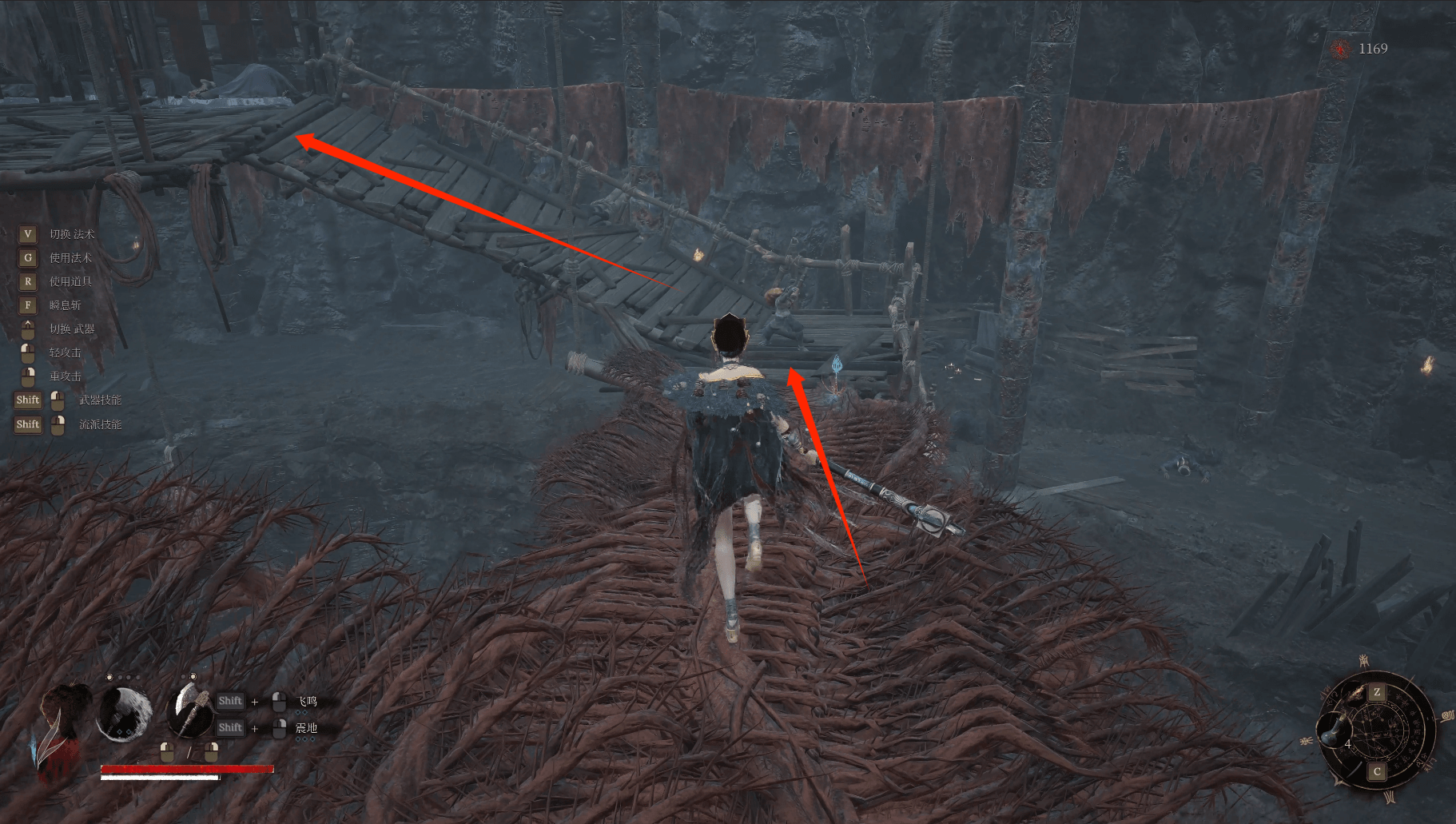 明末：渊虚之羽明末全流程攻略⑭ 第一章：佛缘镇 一号和二号矿井捷径解锁路线