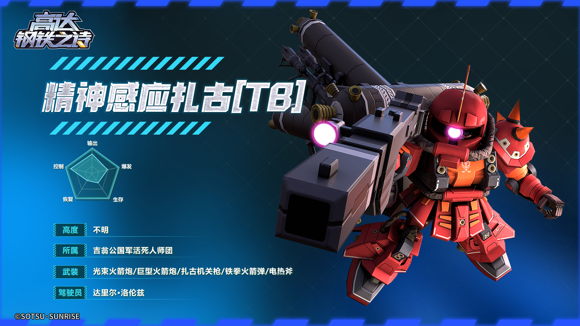 高达钢铁之诗攻略丨屹立于战场的「不屈修罗」——精神感应扎古[TB]