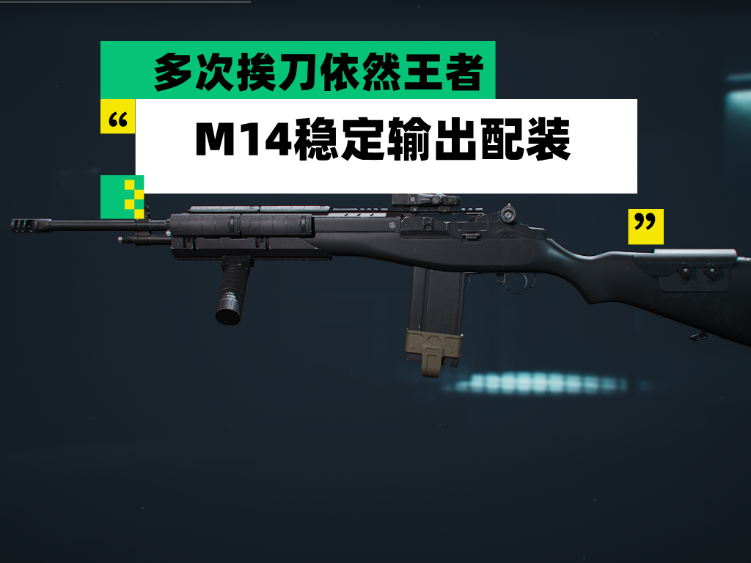 三角洲行动【全面战场】多次挨刀依然王者 M14稳定输出配装