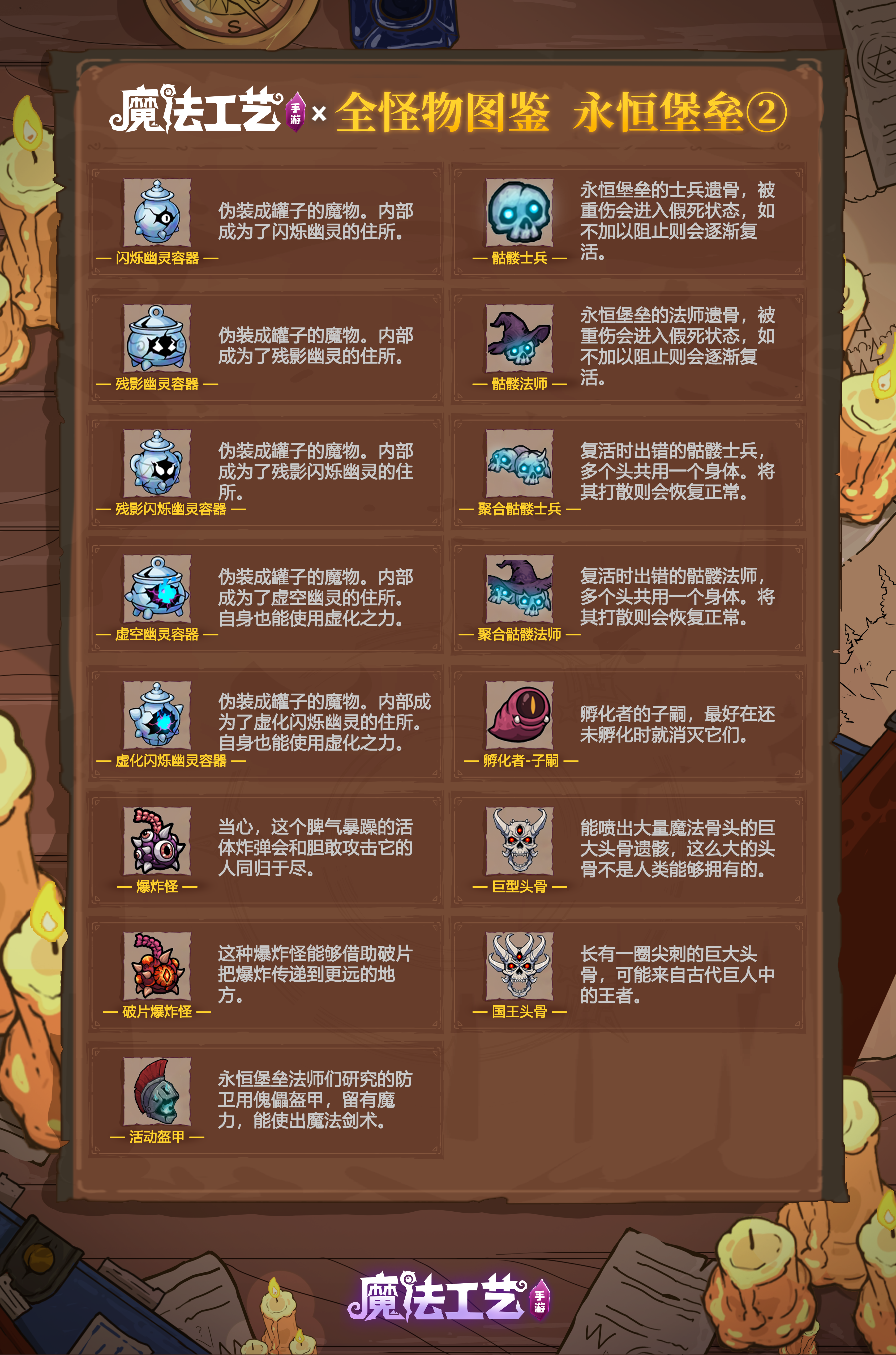 魔法工艺魔法工艺 全怪物图鉴 永恒堡垒②