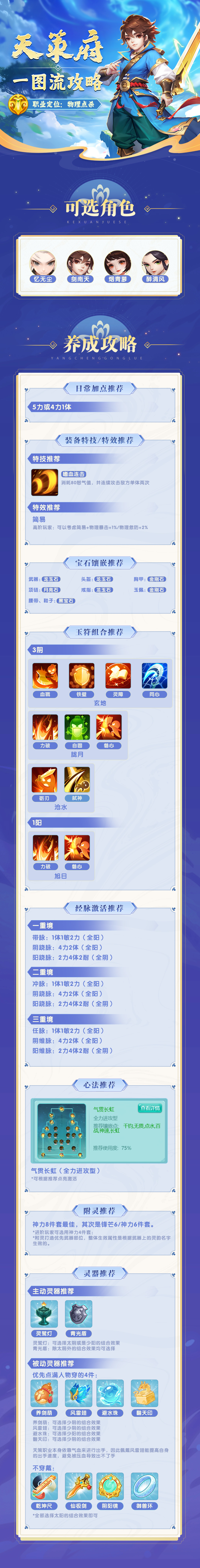 逍遥情缘门派攻略 | 天策府攻略一图速览！