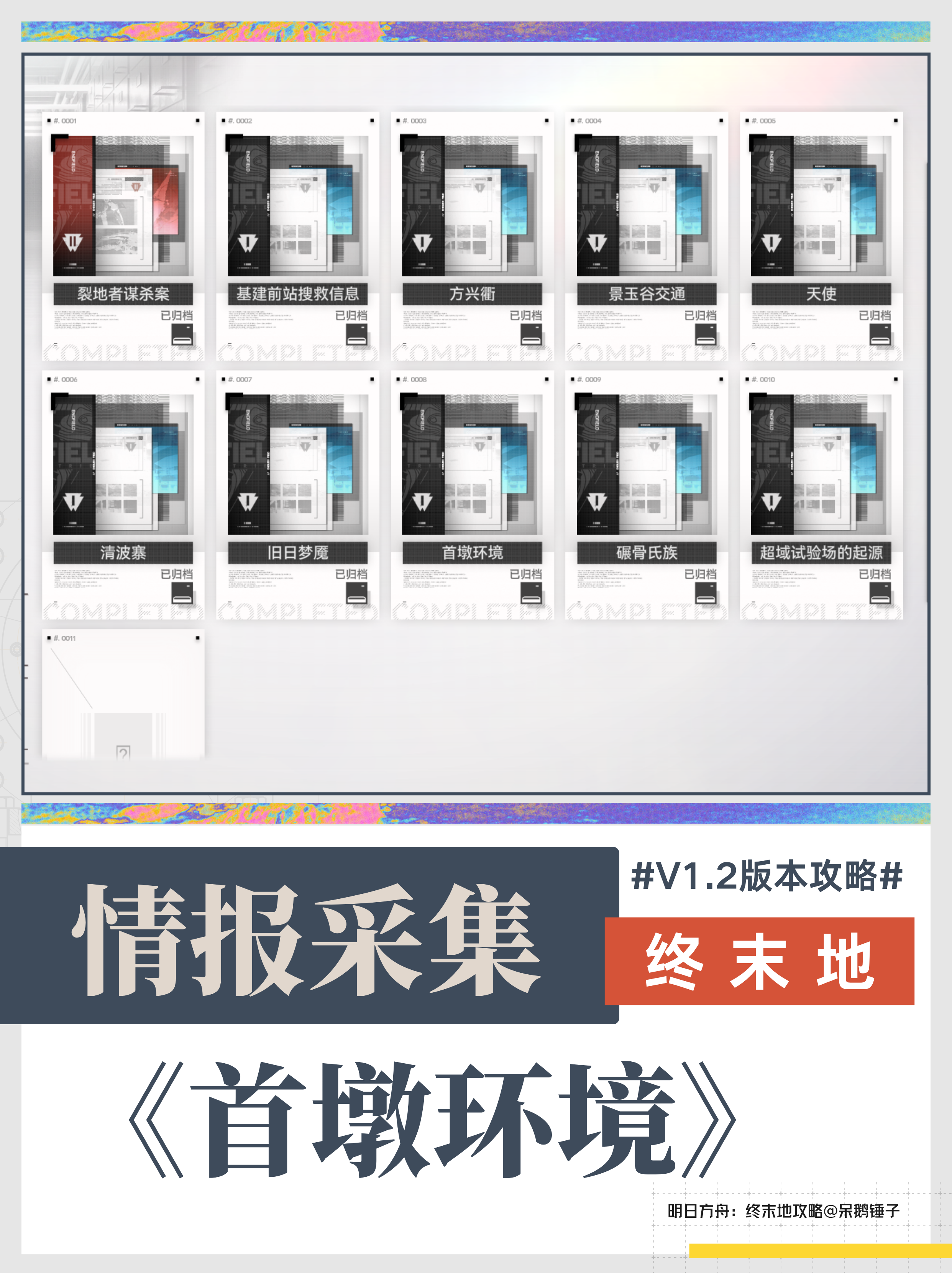 明日方舟：终末地【终末地】1.2版本新情报采集攻略