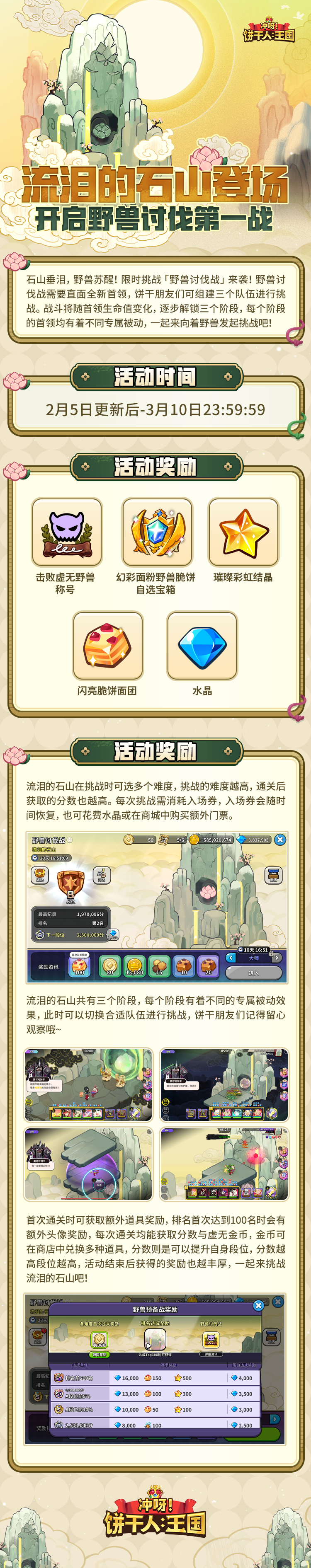 冲呀！饼干人：王国开启野兽讨伐的序章，向着流泪的石山前进吧！