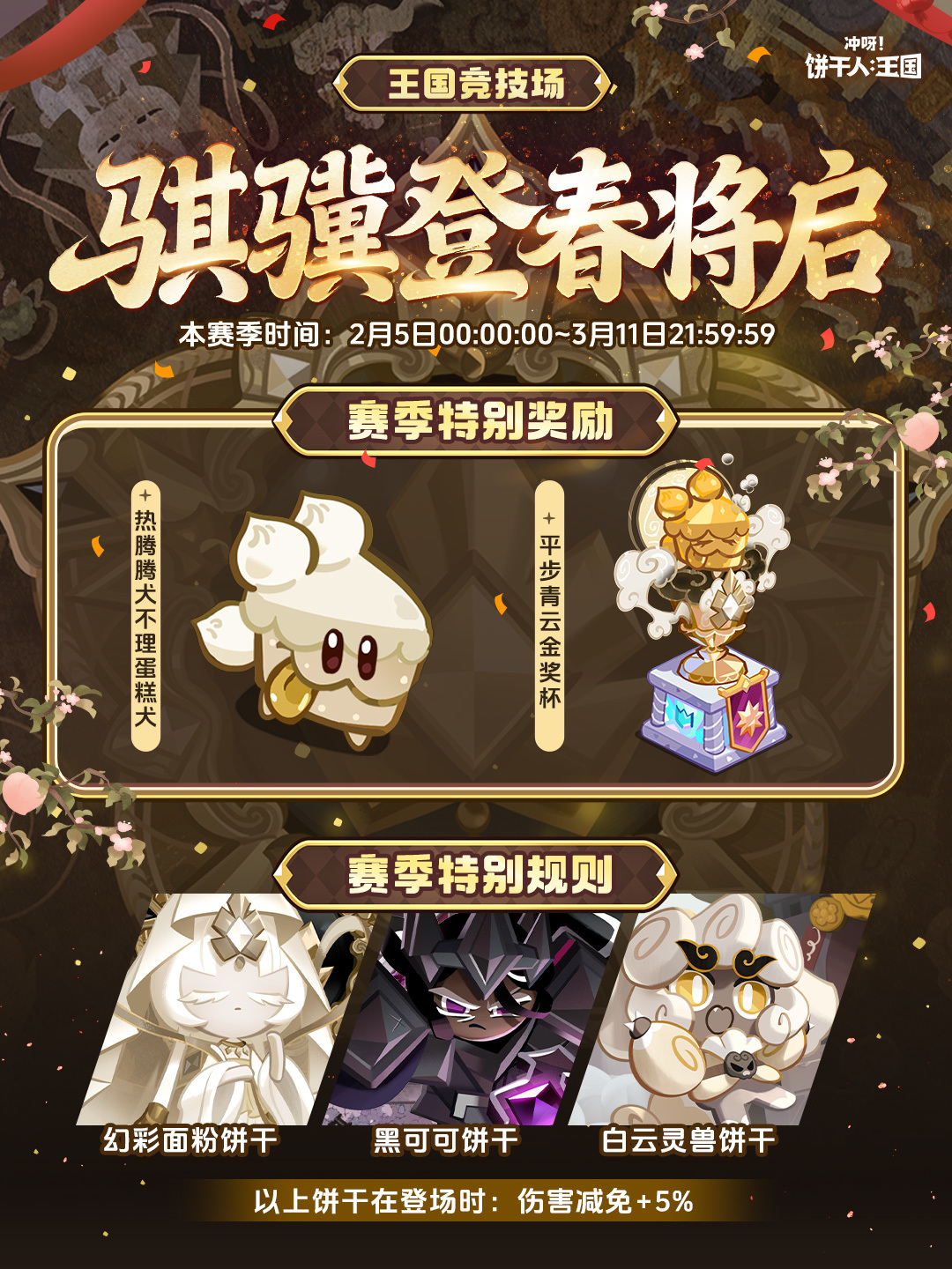 冲呀！饼干人：王国全新「骐骥登春赛季」将启！
