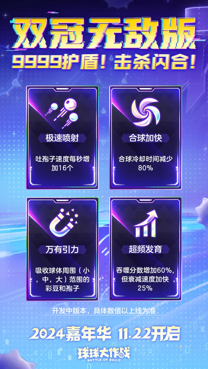 球球大作战这谁顶得住啊！35种无敌技能抢先看
