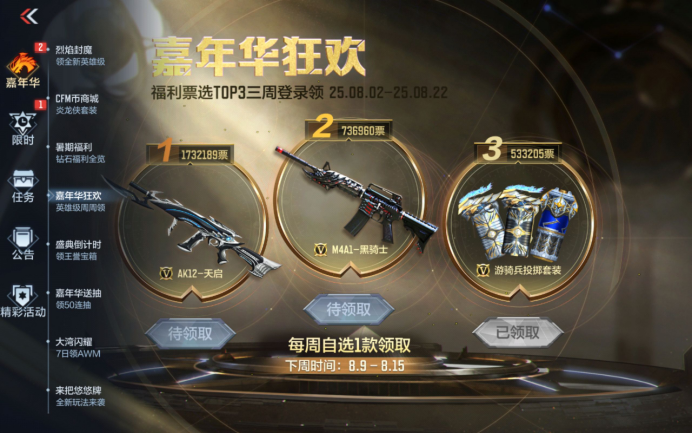 穿越火线-枪战王者票选TOP3武器测评，助你 Pick 最适配的对局利器
