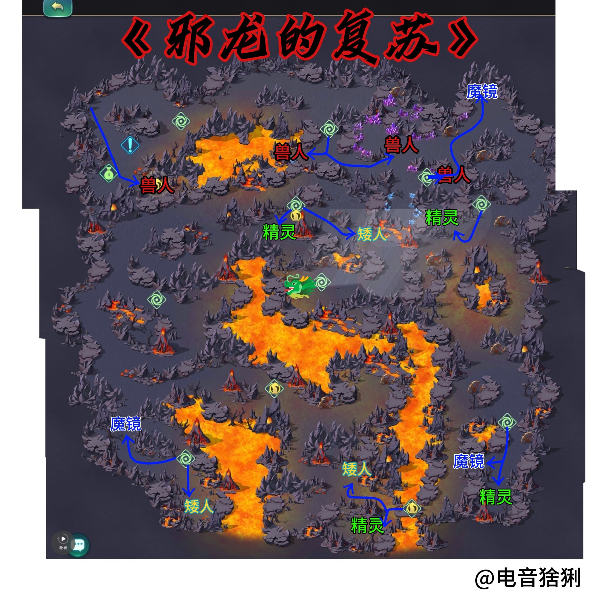 剑与家园邪龙的复苏&times;地心深渊★攻略图
