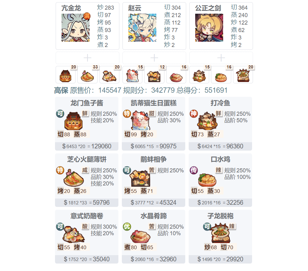 爆炒江湖【25/10/03御前冷菜大赛】御前高保作业大赛~