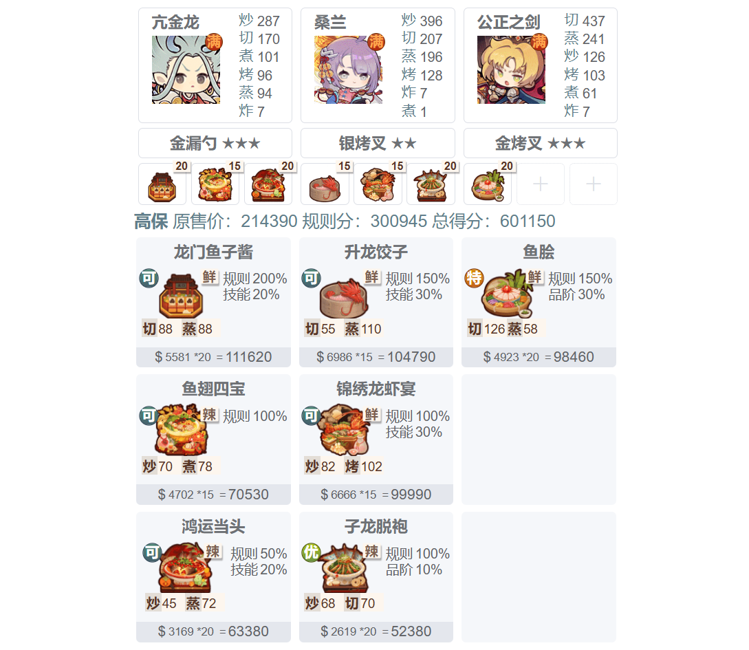爆炒江湖【20260220御前海鲜大赛】高保作业来啦~