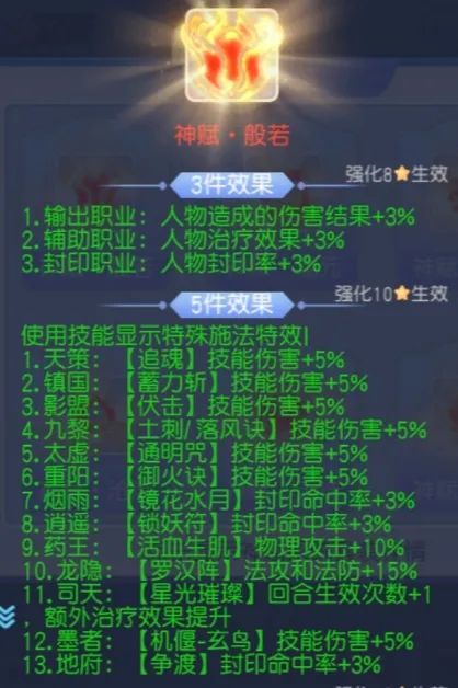 桃花源记【重阳宫】神赋如何选择套装？