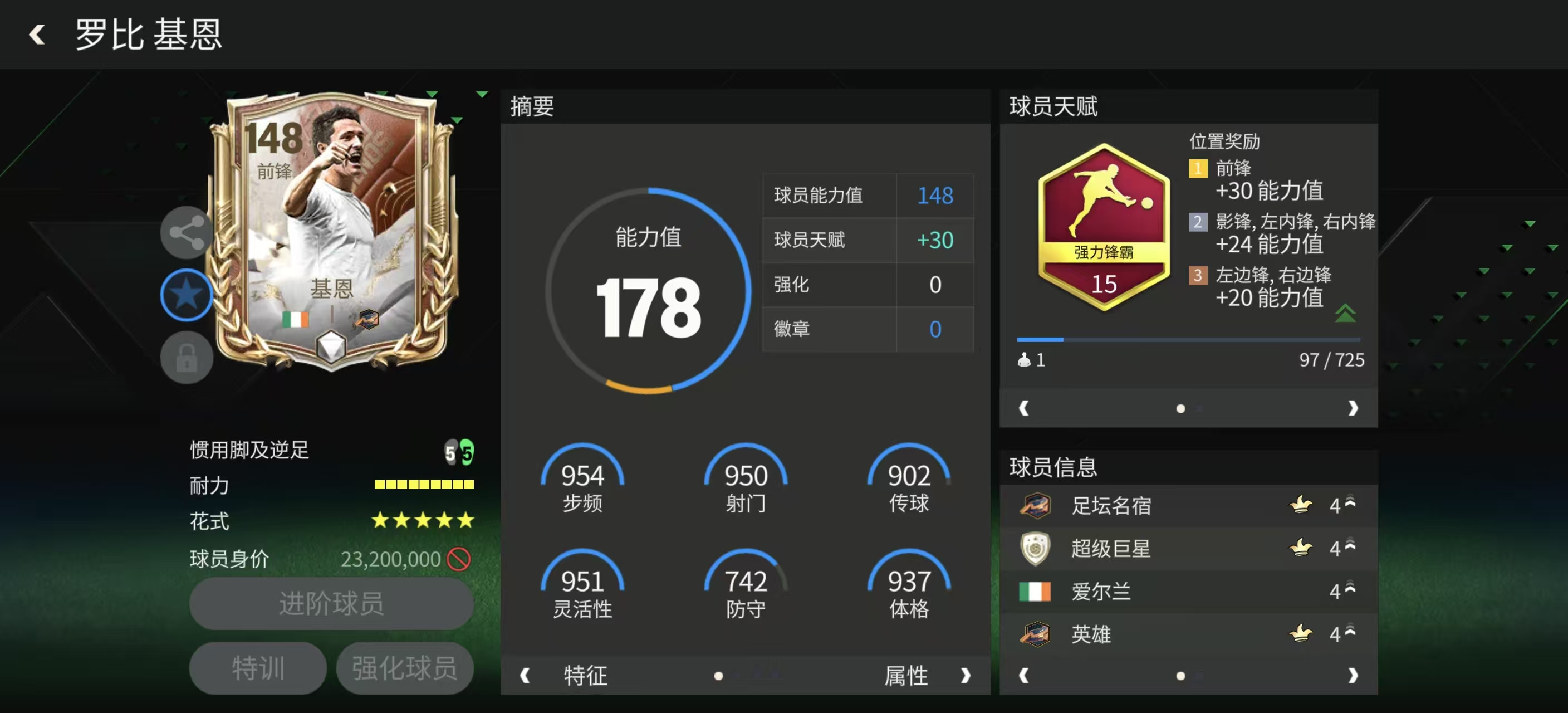FC足球世界巨星来袭：巅峰荣耀小模型前锋推荐&mdash;&mdash;基恩