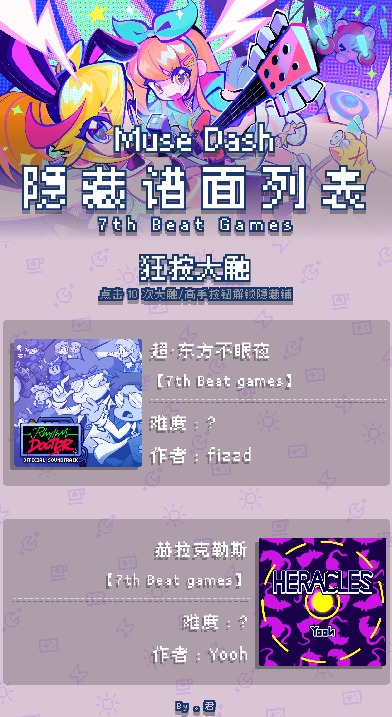 喵斯快跑【7th Beat Games】隐藏谱面一览
