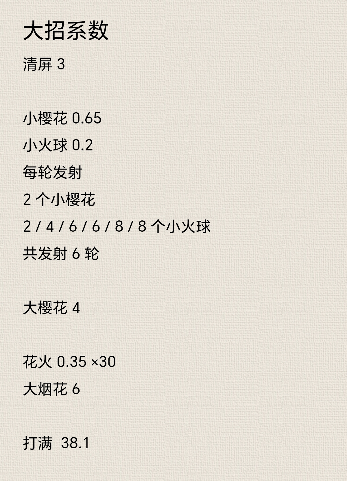忍者必须死3新忍者荧大招和连携的系数