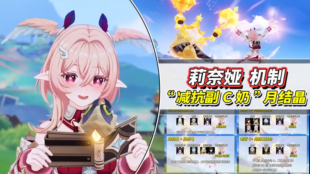 原神【月之五】月结晶&ldquo;减抗副C奶&rdquo;莉奈娅｜机制解析、抽取、配队