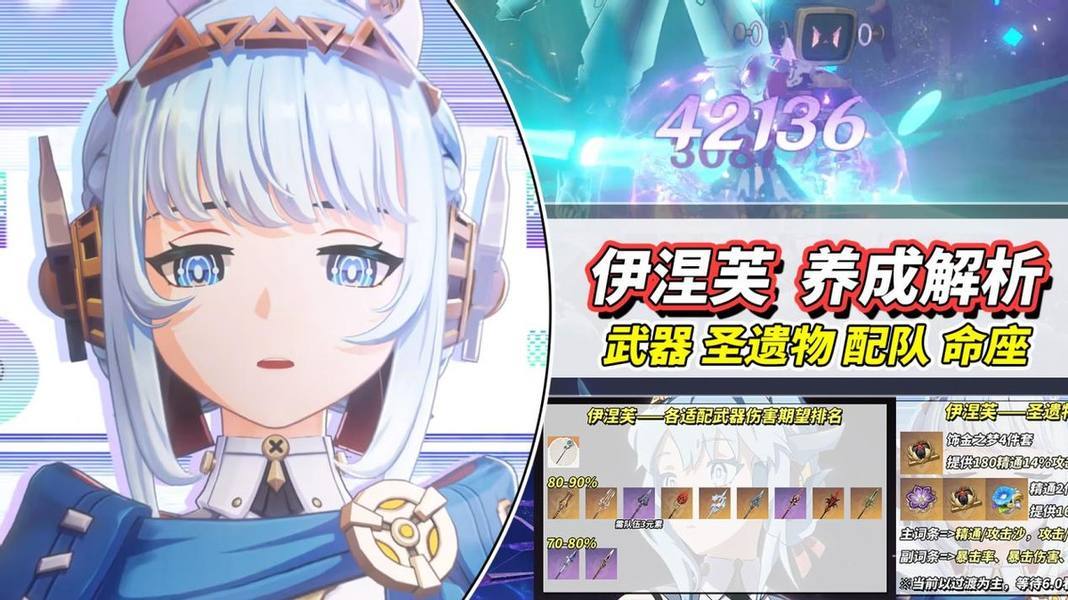 原神【V5.8】伊涅芙培养攻略｜武器、圣遗物、配队、命座解析