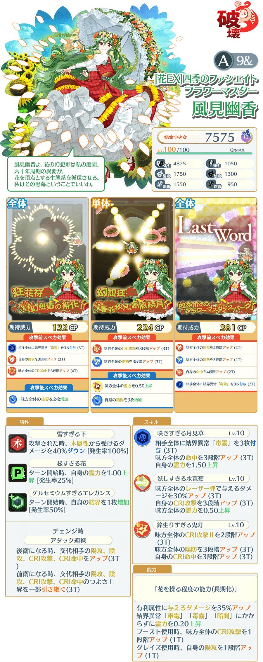 东方归言录EX幽香、儚铃瑚、EX清兰