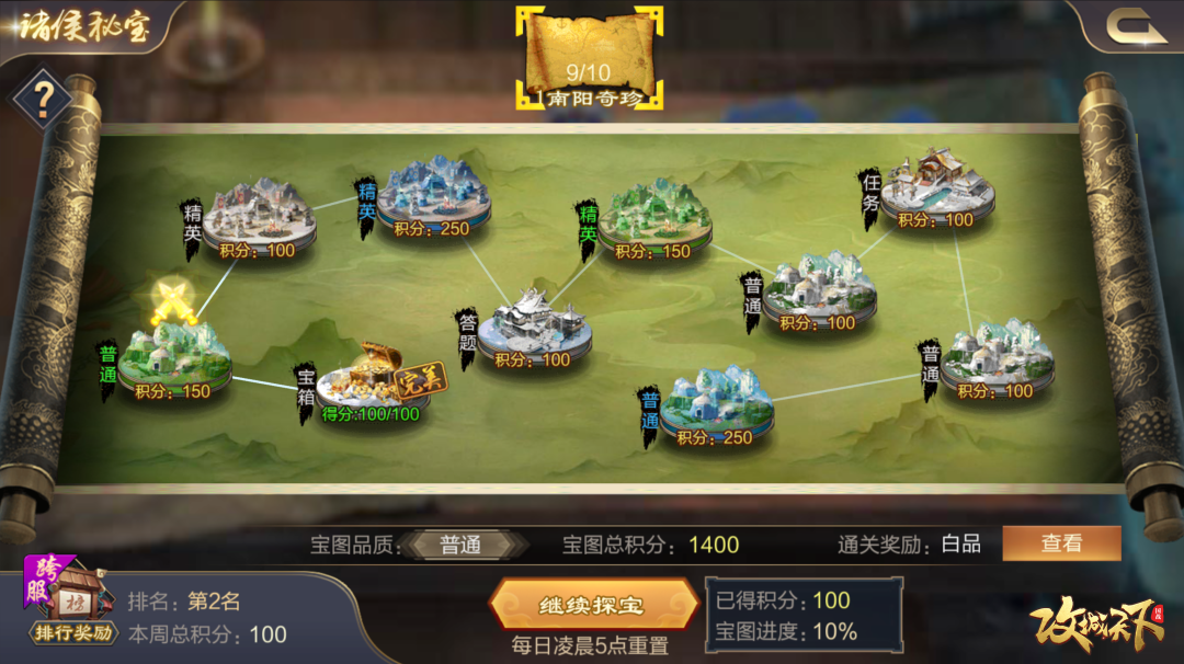 攻城天下内附答案丨诸侯秘宝介绍！所有问题答案一览，渡你达到更高品级！