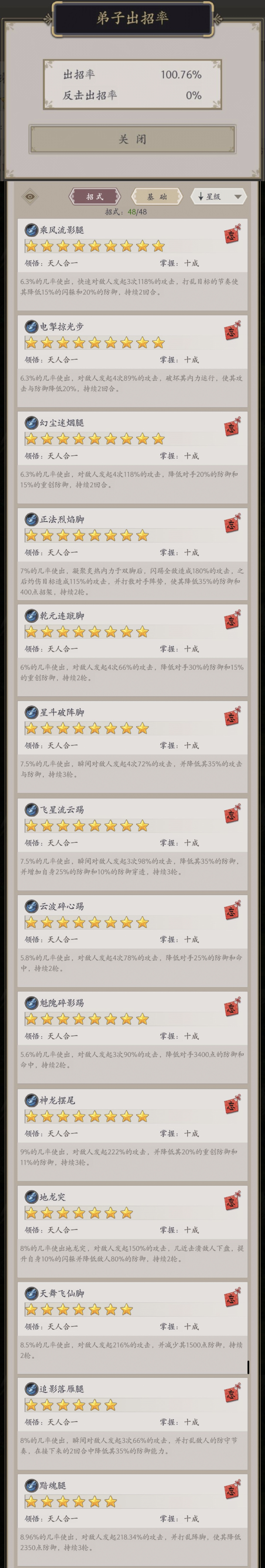 这就是江湖枪法自用六弟子技能组分享（客栈毕业版）